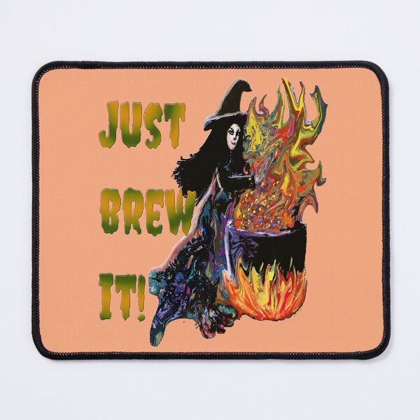 Item preview, Just Brew It - Halloween Witch designed and sold by Karen Simon.
