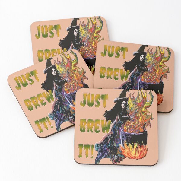 Item preview, Just Brew It - Halloween Witch designed and sold by Karen Simon.