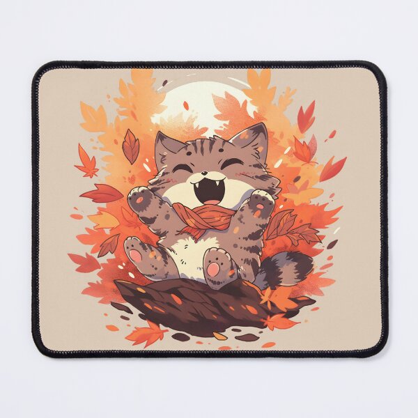 Item preview, Joyful Bobkitten in Bold Fall Palette designed and sold by InkedBeasts.