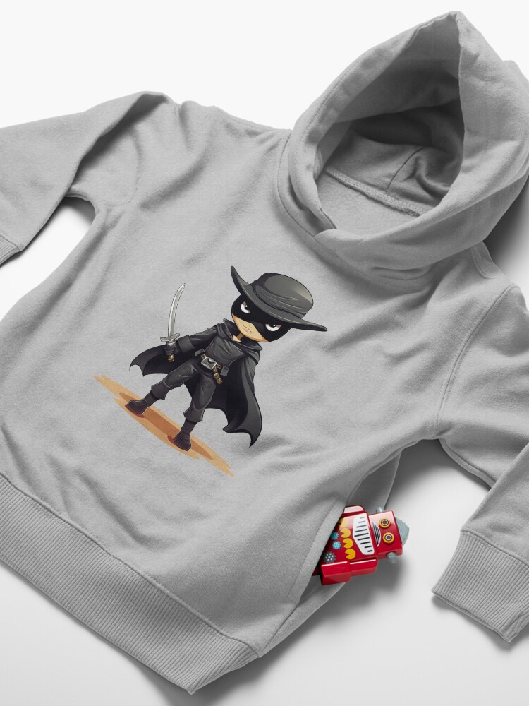 Thumbnail 4 of 5, Toddler Pullover Hoodie, Chibi Zorro designed and sold by TACOTRUCK13.