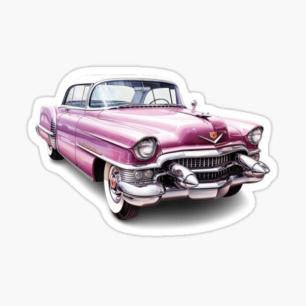 Item preview, Retro Ride: Cruisin' in a Pink Cadillac - 1950s Nostalgia designed and sold by Pixel  Playground.