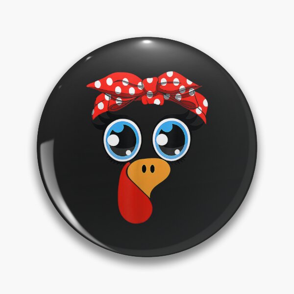Item preview, Cute Turkey Face Women Little Girls Funny Thanksgiving designed and sold by William Parker.