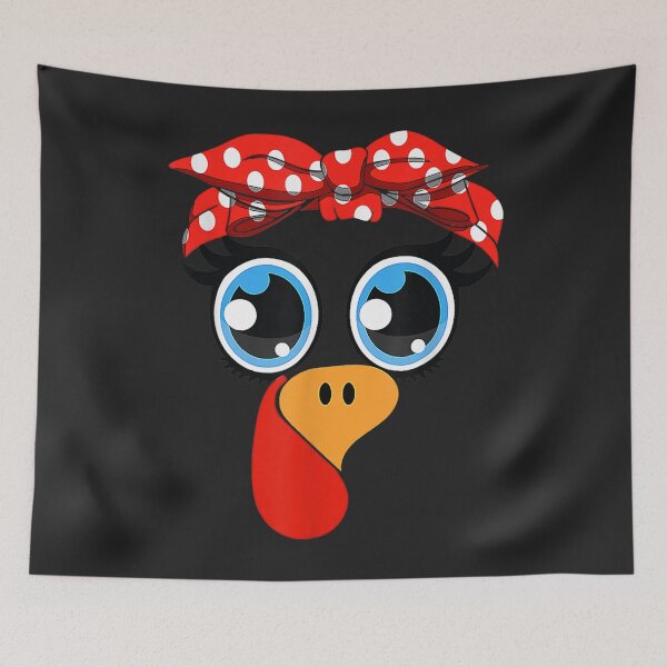 Item preview, Cute Turkey Face Women Little Girls Funny Thanksgiving designed and sold by William Parker.