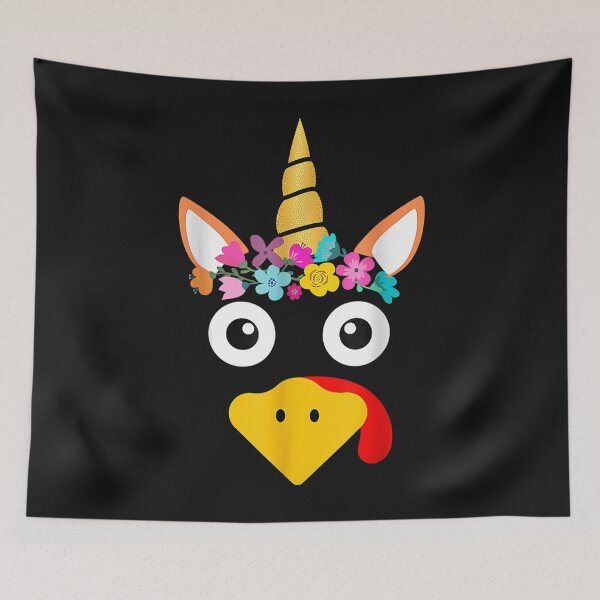Item preview, Cute Turkey Unicorn Face Family Funny Thanksgiving 2022 Gift designed and sold by William Parker.