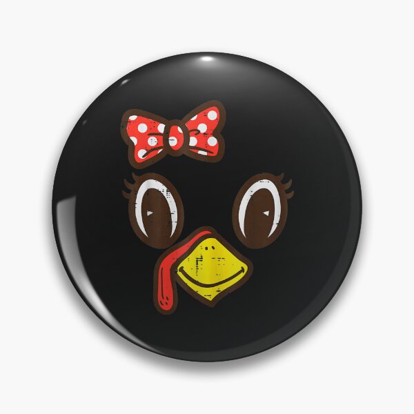 Item preview, Cute Turkey Face Ribbon Thanksgiving Kid Toddler Girls Women designed and sold by William Parker.