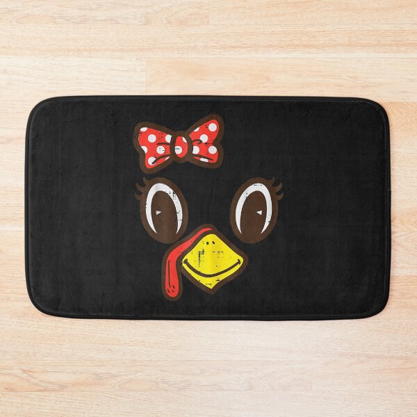 Item preview, Cute Turkey Face Ribbon Thanksgiving Kid Toddler Girls Women designed and sold by William Parker.