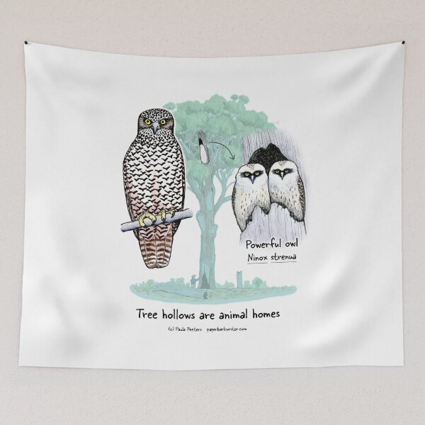 Item preview, Powerful Owl - Tree hollows are animal homes designed and sold by Paula Peeters.