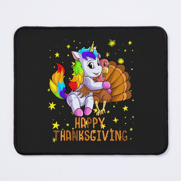 Item preview, Cute Unicorn Hugs Turkey Happy Thanksgiving Shirt Girls designed and sold by William Parker.