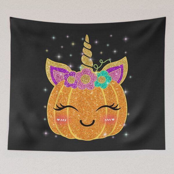 Item preview, Cute Unicorn Pumpkin Girls Kids Funny Halloween Thanksgiving designed and sold by William Parker.