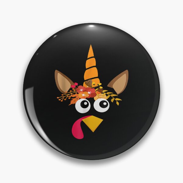 Item preview, Cute Unicorn Turkey Autumn Fall Face Funny Thanksgiving 2022 designed and sold by William Parker.