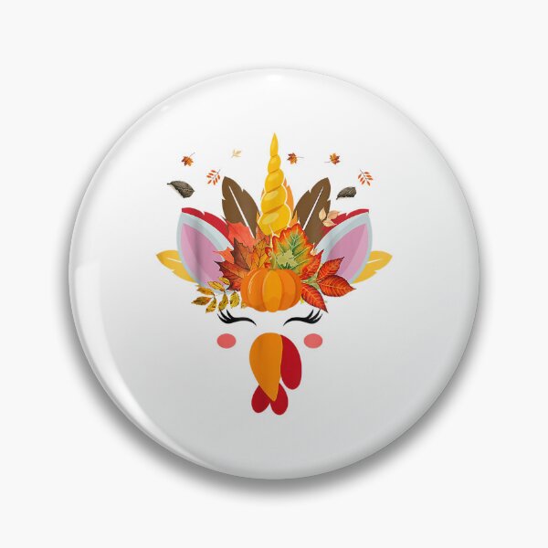 Item preview, Cute Unicorn Turkey Face Girl Autumn Fall Funny Thanksgiving designed and sold by William Parker.