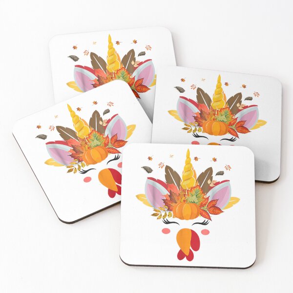Item preview, Cute Unicorn Turkey Face Girl Autumn Fall Funny Thanksgiving designed and sold by William Parker.