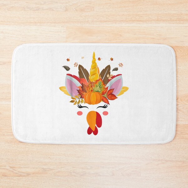 Item preview, Cute Unicorn Turkey Face Girl Autumn Fall Funny Thanksgiving designed and sold by William Parker.