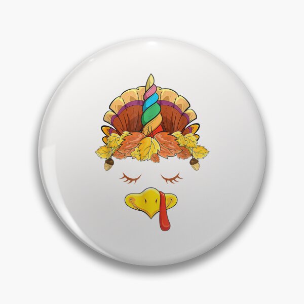 Item preview, Cute Unicorn Turkey Face Girls Funny Thanksgiving 2022 Gifts designed and sold by William Parker.