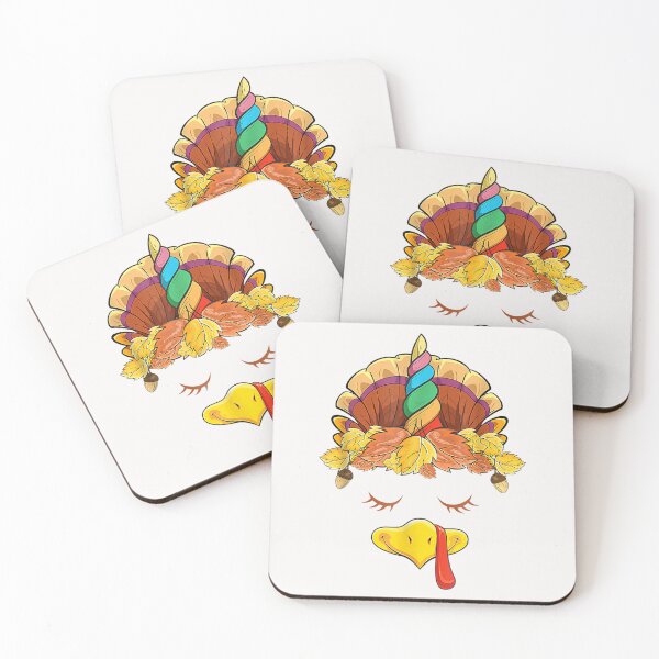 Item preview, Cute Unicorn Turkey Face Girls Funny Thanksgiving 2022 Gifts designed and sold by William Parker.