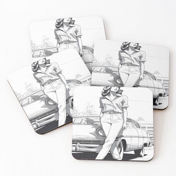 Item preview, Stylish Girl, Classic Car designed and sold by AquaPulsecd.