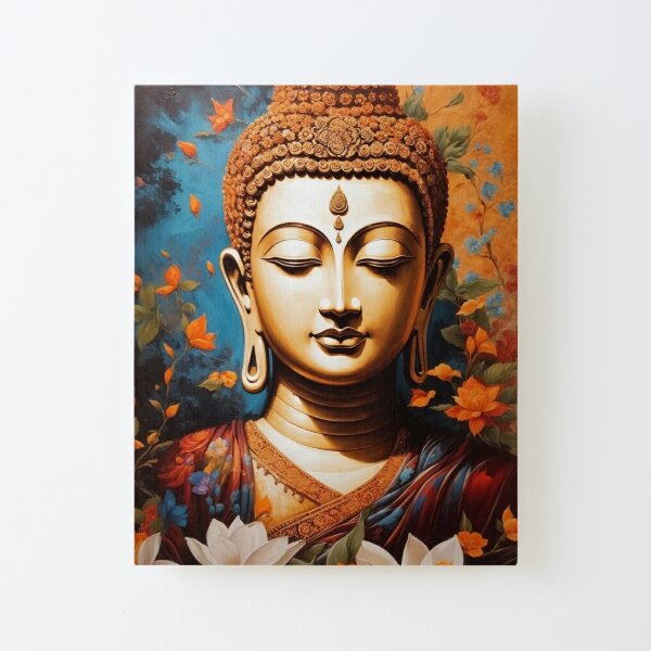 Little Buddha Solid-Faced Canvas Print