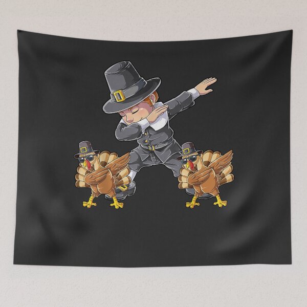 Item preview, Dabbing Pilgrim Turkey Thanksgiving Day Boys Men Funny Dab designed and sold by William Parker.