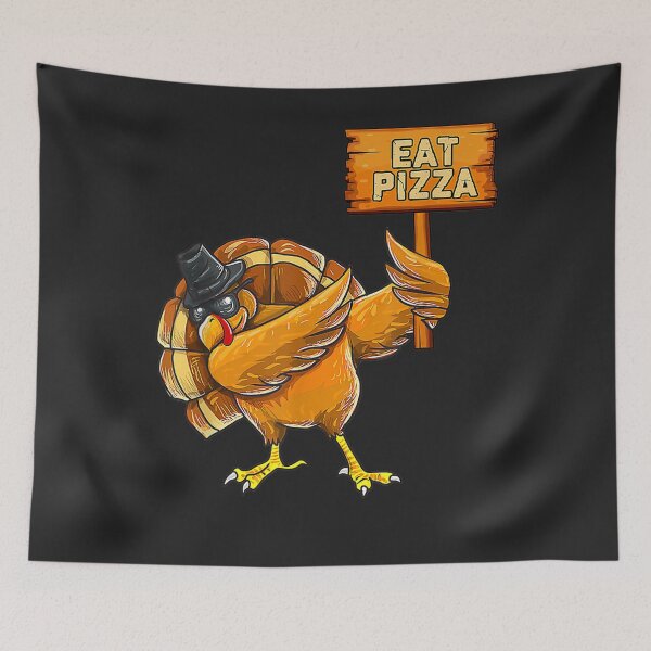 Item preview, Dabbing Turkey Eat Pizza Adult Vegan Kids Funny Thanksgiving designed and sold by William Parker.