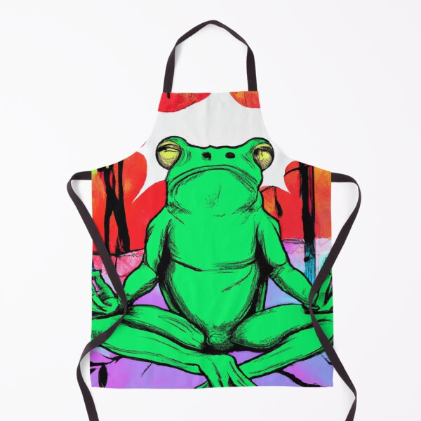 Item preview, Frog meditation-Edited AI generated art designed and sold by Frostp.