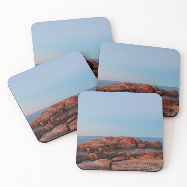 Item preview, dusk, coastline rocks. bicheno, eastcoast, tasmania designed and sold by bodhiimages.