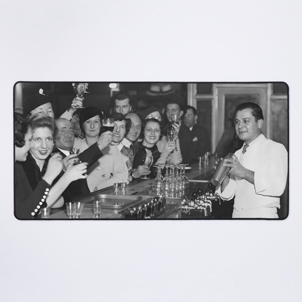 Item preview, Prohibition Party, Black and White Vintage Art designed and sold by modernretro.