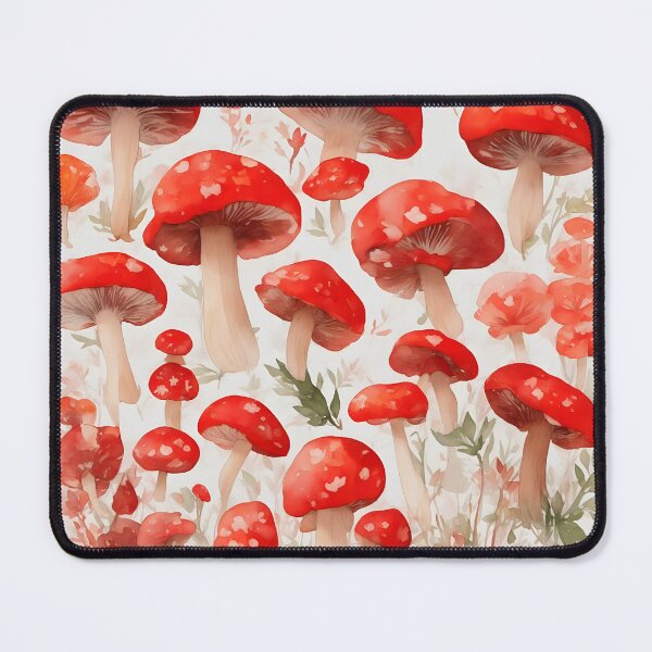 Item preview, Red mushrooms on background designed and sold by Jayjaynaenae.