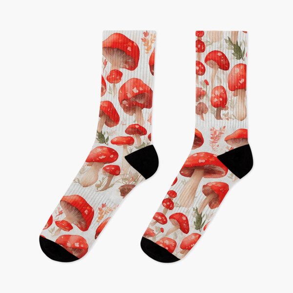 Item preview, Red mushrooms on background designed and sold by Jayjaynaenae.