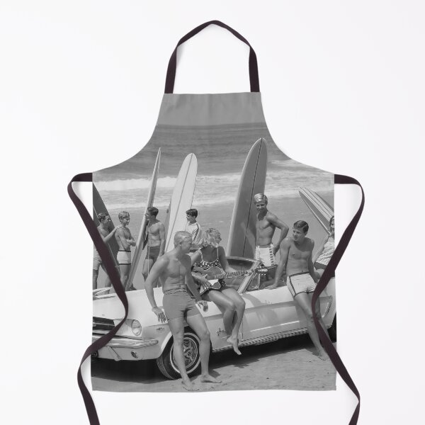 Item preview, Retro Surfers, Black and White Vintage Photo designed and sold by modernretro.