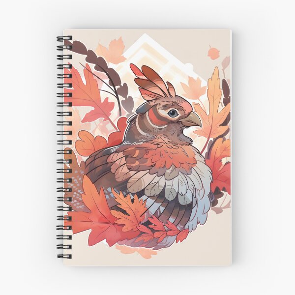 Item preview, Calm Ruffed Grouse in Fall Surroundings designed and sold by InkedBeasts.
