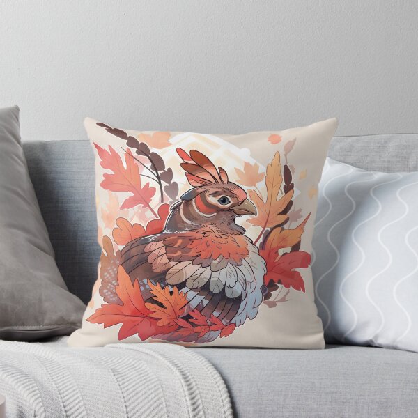Item preview, Calm Ruffed Grouse in Fall Surroundings designed and sold by InkedBeasts.
