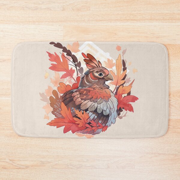 Item preview, Calm Ruffed Grouse in Fall Surroundings designed and sold by InkedBeasts.