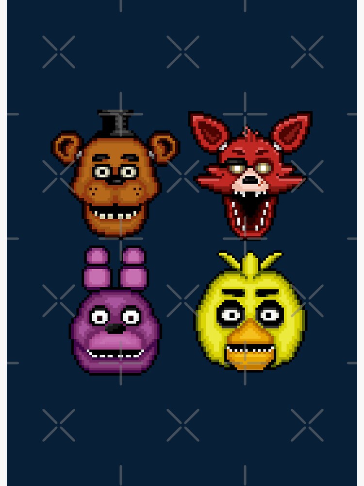 Five Nights at Freddys 4 - Mini Freddy - Pixel art Poster for