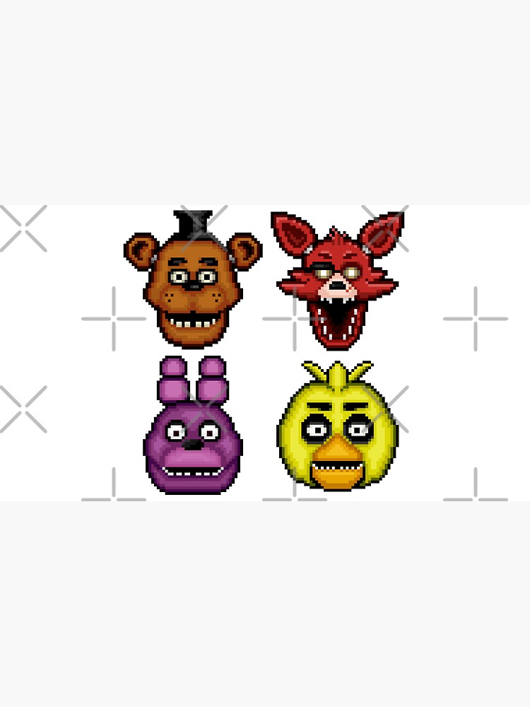 Five Nights at Freddy's - Pixel art - Multiple Characters Throw Blanket  for Sale by GEEKsomniac