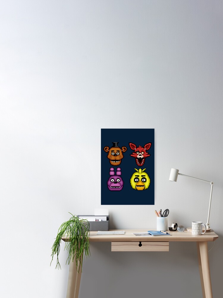 Five Nights at Freddy's - Pixel art - Multiple Characters Throw Blanket  for Sale by GEEKsomniac