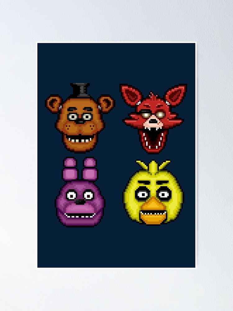 Five Nights at Freddys 4 - Nightmare Fredbear - Pixel art Poster for Sale  by GEEKsomniac