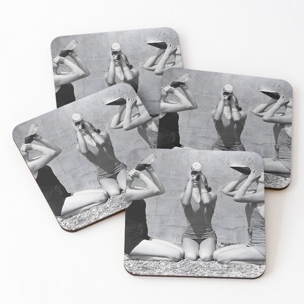 Item preview, Women Drinking Wine, Black and White Vintage Photo designed and sold by modernretro.