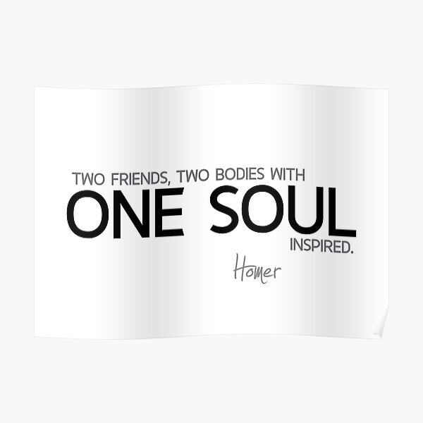 two friends, one soul - homer Poster