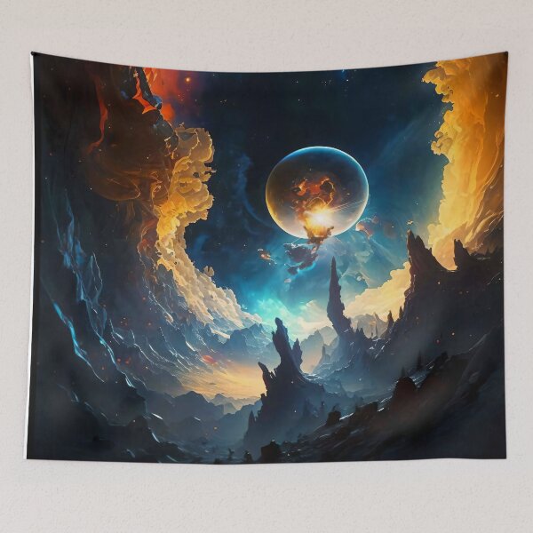 Item preview, Cosmic Space Mountain Clouds designed and sold by entwithanaxe.
