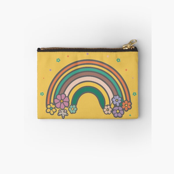 Item preview, Retro BOHO Flowers 60's 50's 70's Funky Hippie Rainbow designed and sold by RoguePixel.