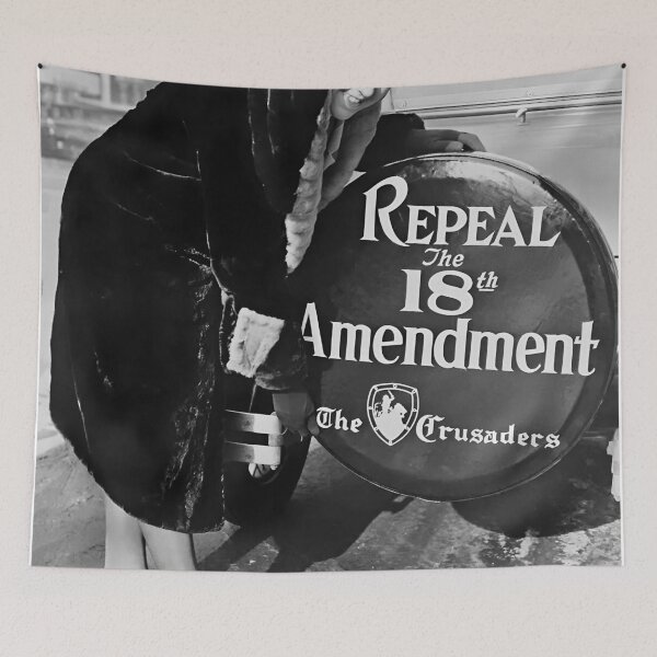 Item preview, Prohibition, Black and White Vintage Photo designed and sold by modernretro.