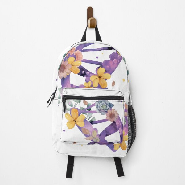 Item preview, Violet watercolor illustration of human DNA in flowers. Hand drawn vector illustration for stickers, postcards, prints on clothes, stamps designed and sold by Anastasiia Yurevych.