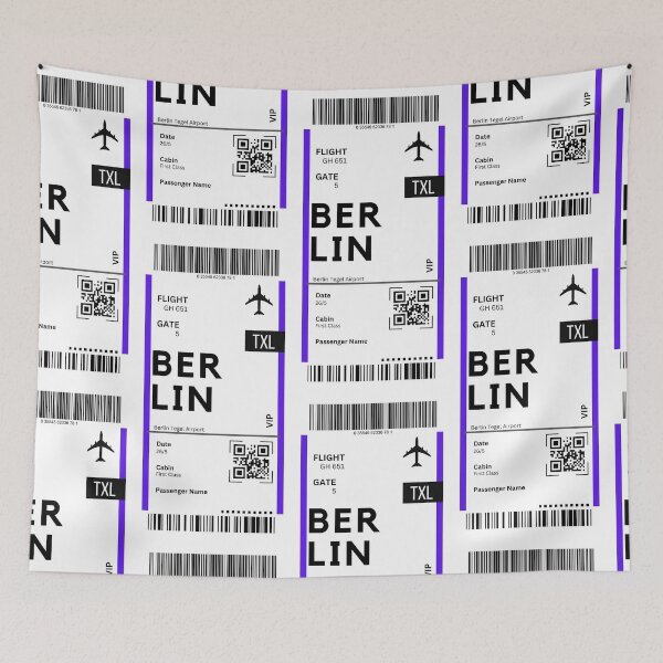 Item preview, Berlin, Germany Airplane Boarding Pass designed and sold by RoamInk.