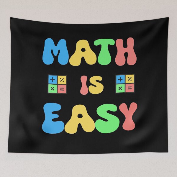 Item preview, math is easy designed and sold by ArtisticAblaze.