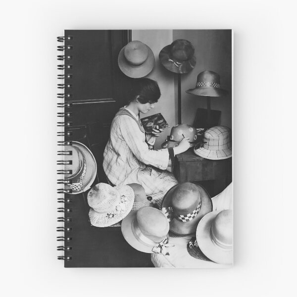Item preview, Hat Maker, Black and White Vintage Photo designed and sold by modernretro.