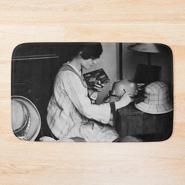 Item preview, Hat Maker, Black and White Vintage Photo designed and sold by modernretro.