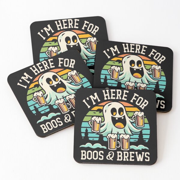 Item preview, I'm Here for Boos & Brews - Funny Halloween Party Drinking designed and sold by reallyrealnow.