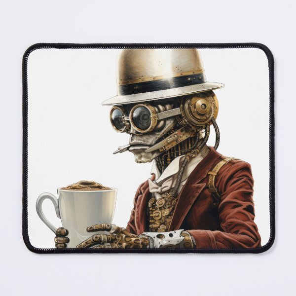 Item preview, Steampunk Coffee Drinker.h designed and sold by SteamJazzCafe.