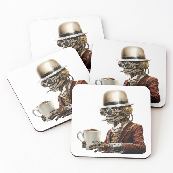Item preview, Steampunk Coffee Drinker.h designed and sold by SteamJazzCafe.