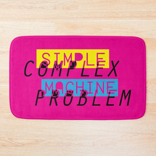 Item preview, Simple Machine Complex Problem 1 in yellow and blue designed and sold by Theokotos.